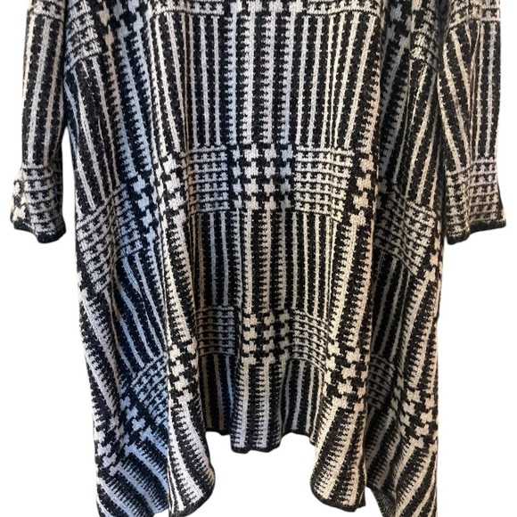 Joseph A Long Women’s Maxi Cardigan Houndstooth Pockets Stretch Knit Size: Large - Picture 11 of 11